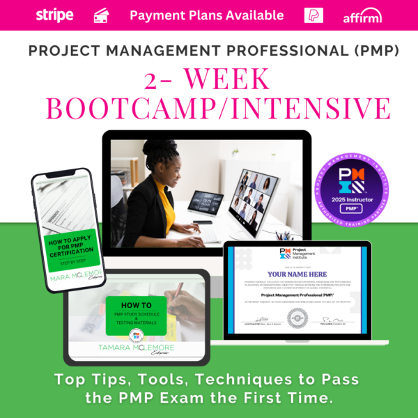 PMP Certification Intensive July 2025